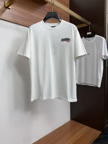 Latest round neck short sleeve Replica Balenciaga Tshirts and Polos