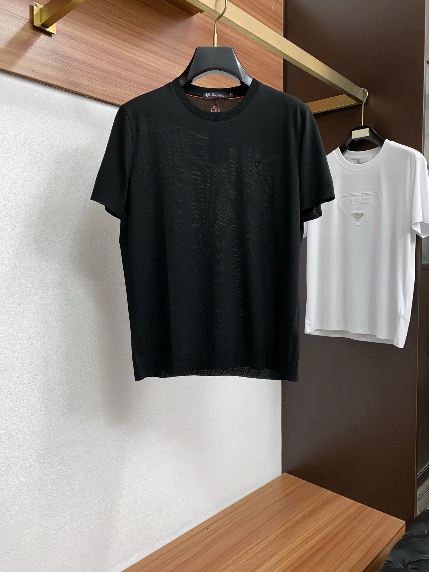 Loro Piana 100% Cotton Loose Fit Round Neck Men s Short Sleeve T-Shirt Loro Piana 100% Cotton Loose Fit Round Neck Men s Short Sleeve T-Shirt
