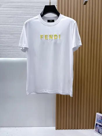 Latest short-sleeve round-neck T-shirt Replica Fendi Tshirts and Polos