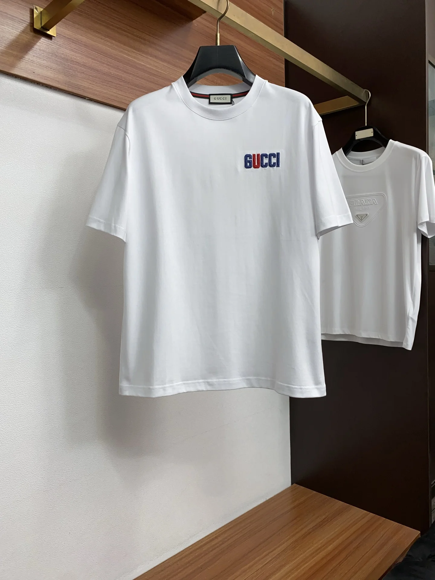 Gucci Spring and summer new silk-like round neck short sleeve