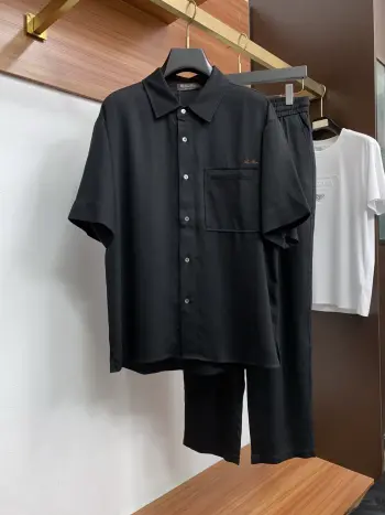 Cuba Linen Workwear Pocket Set Replica Loro Piana Shirts