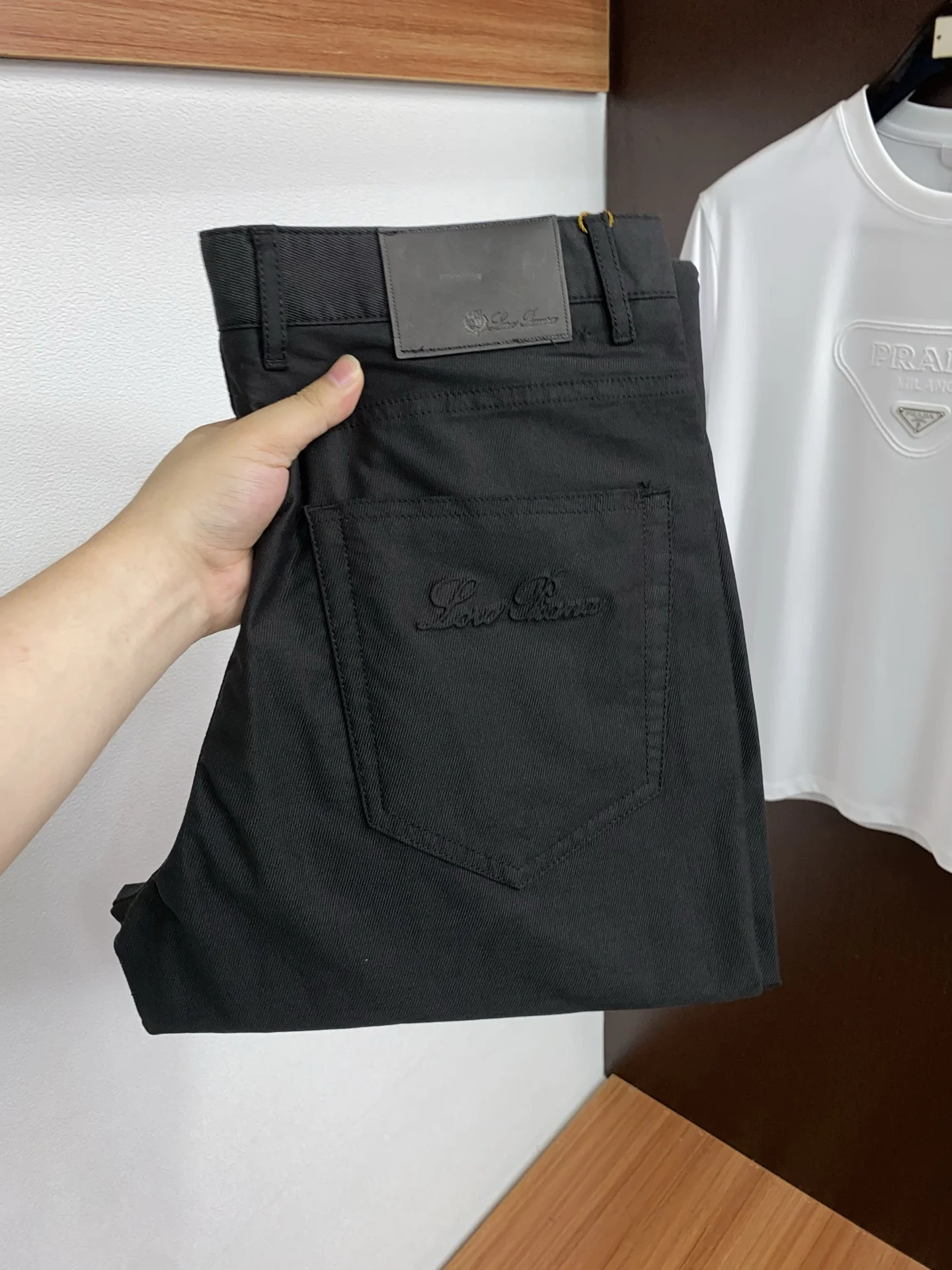 Loro Piana High-quality linen-cotton fabric fashionable casual pants