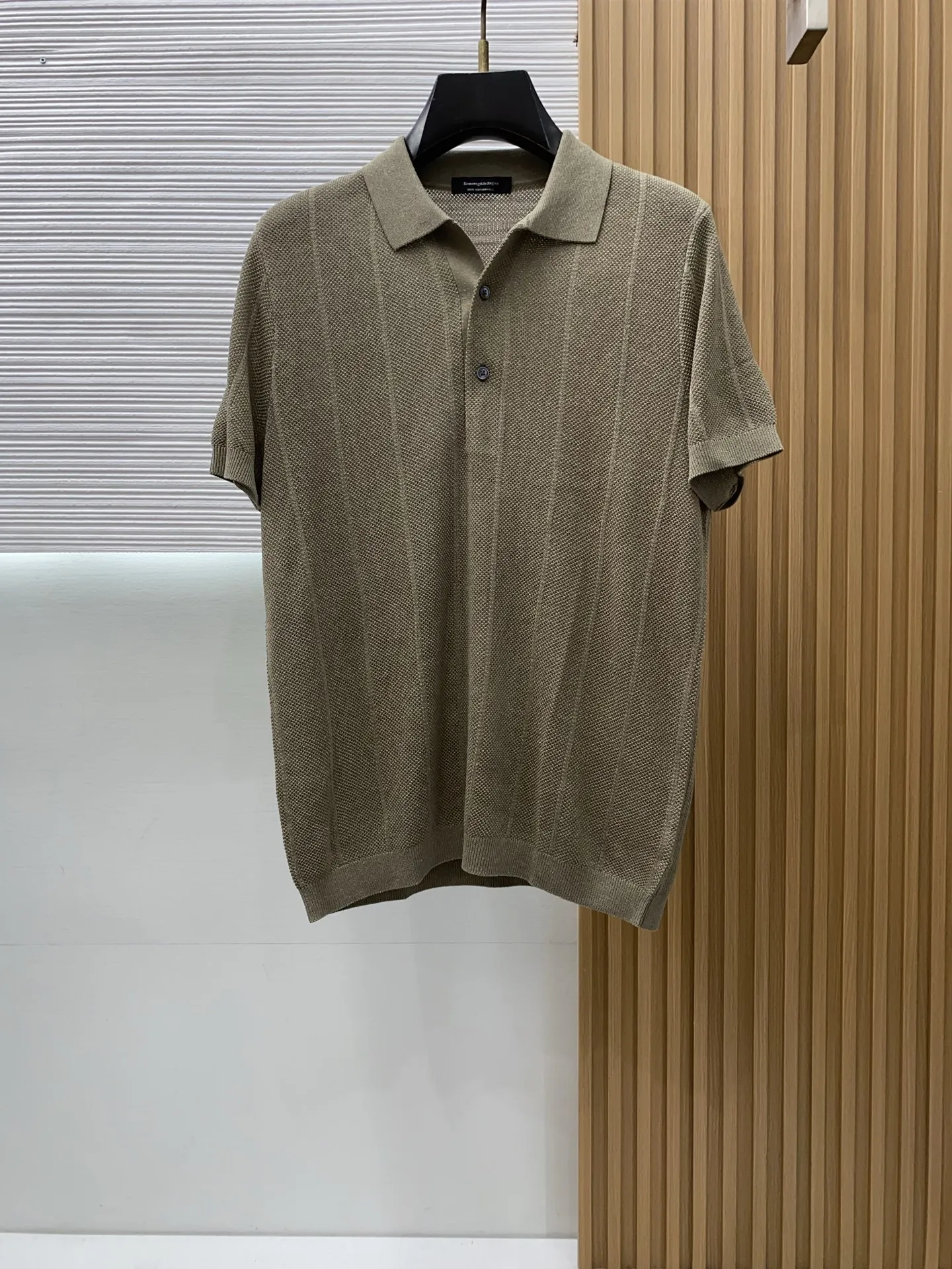 Loro Piana Classic Old Style Knitted Polo with Short Sleeves