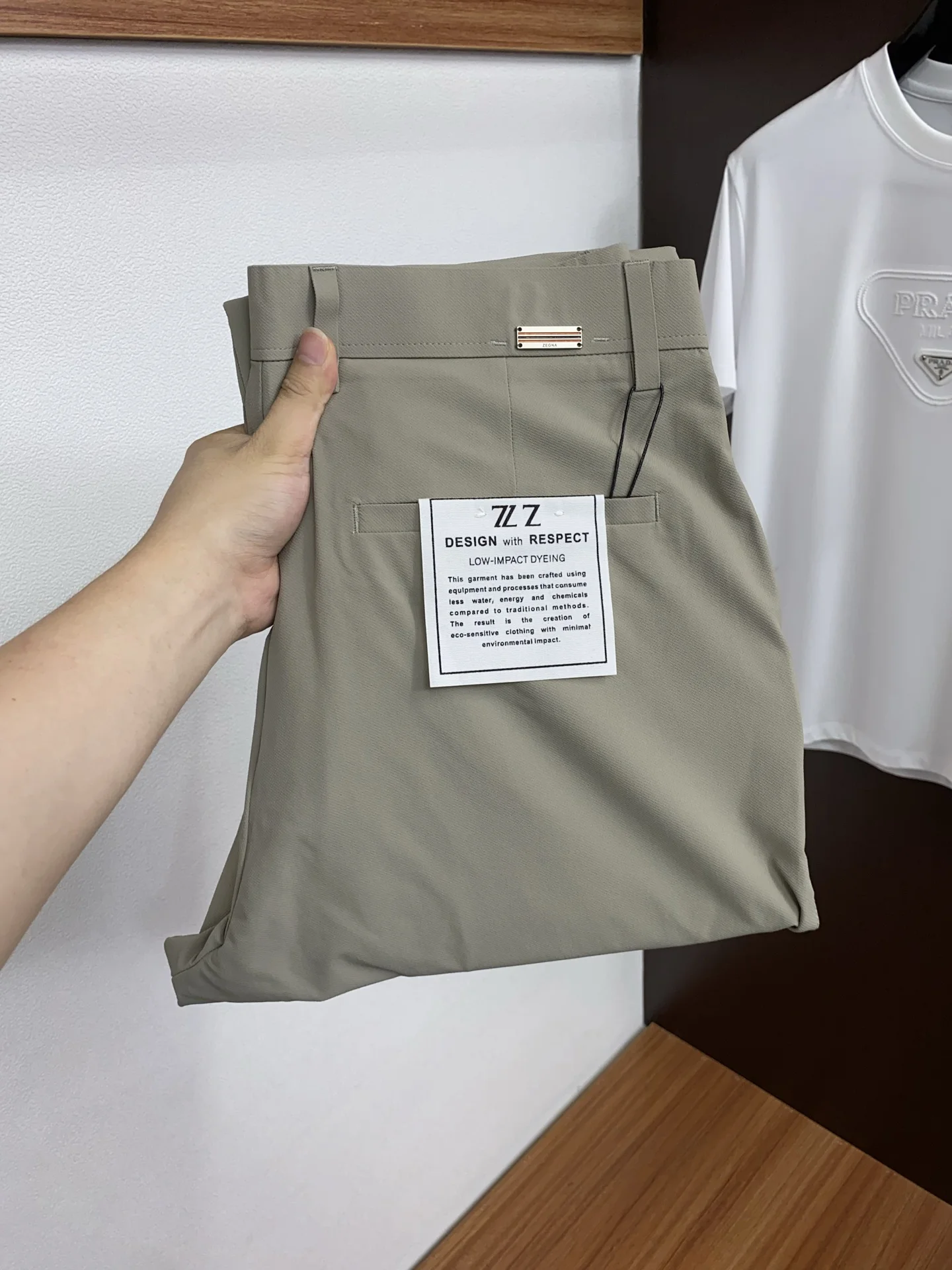 Zegna High-quality linen-cotton fabric fashionable casual pants