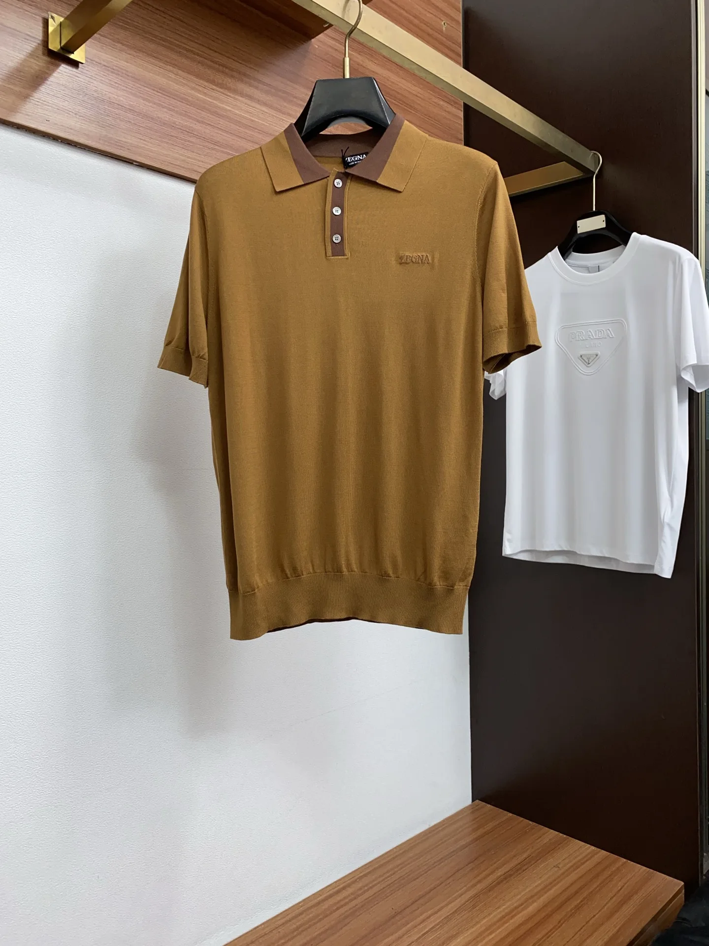 Zegna 2026 New Men s Polo Shirt with Knitted Short Sleeves and Lapel Zegna 2026 New Men s Polo Shirt with Knitted Short Sleeves and Lapel