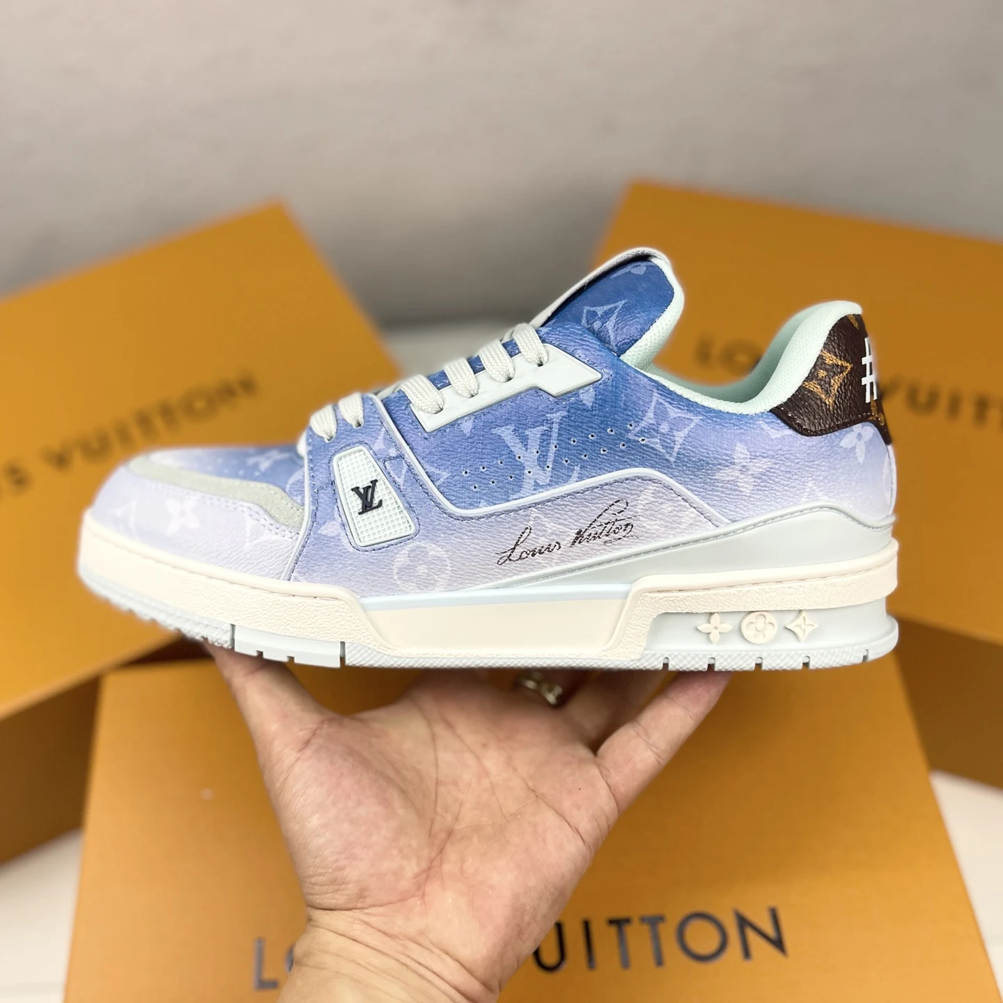 Louis Vuitton Low-top fashion sneakers Men s sports shoes Louis Vuitton Low-top fashion sneakers Men s sports shoes