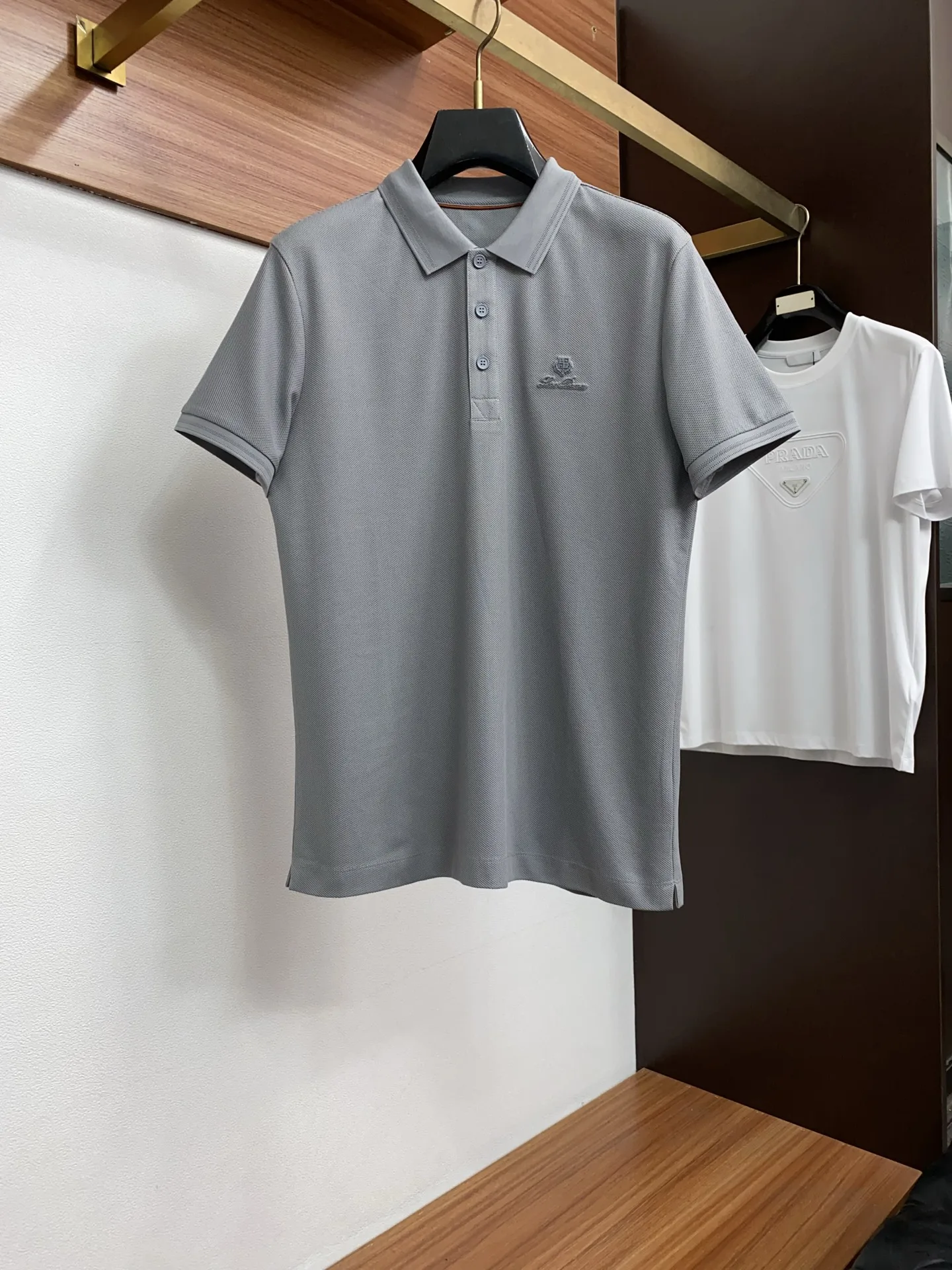 Loro Piana Spring and Summer New Fine Stripe Pique Business Polo Loro Piana Spring and Summer New Fine Stripe Pique Business Polo