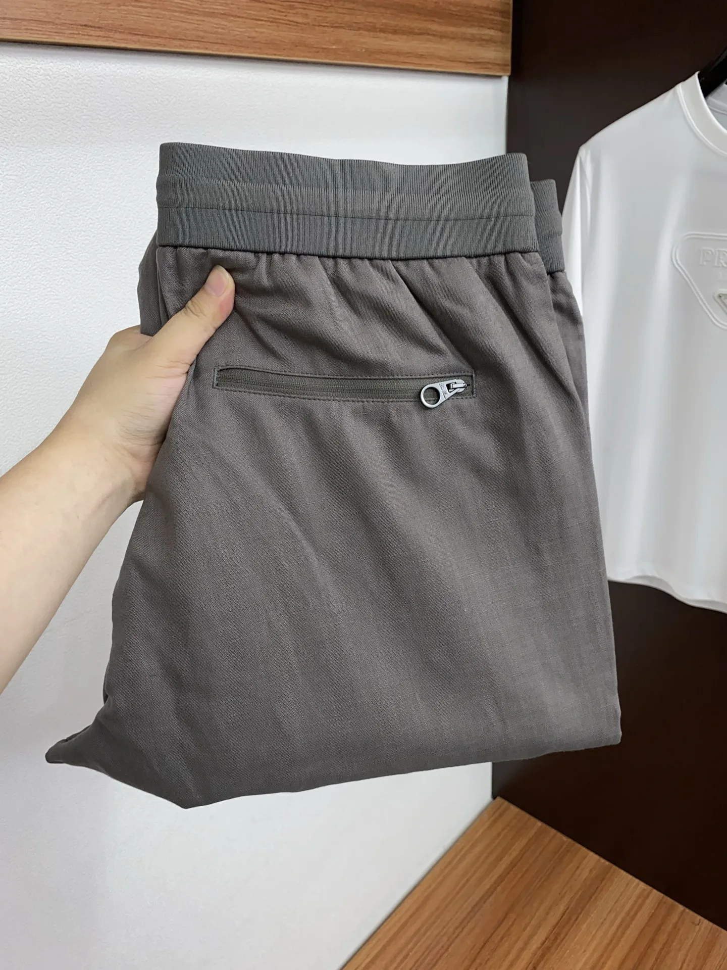 Loro Piana Spring and summer new linen drawstring casual pants