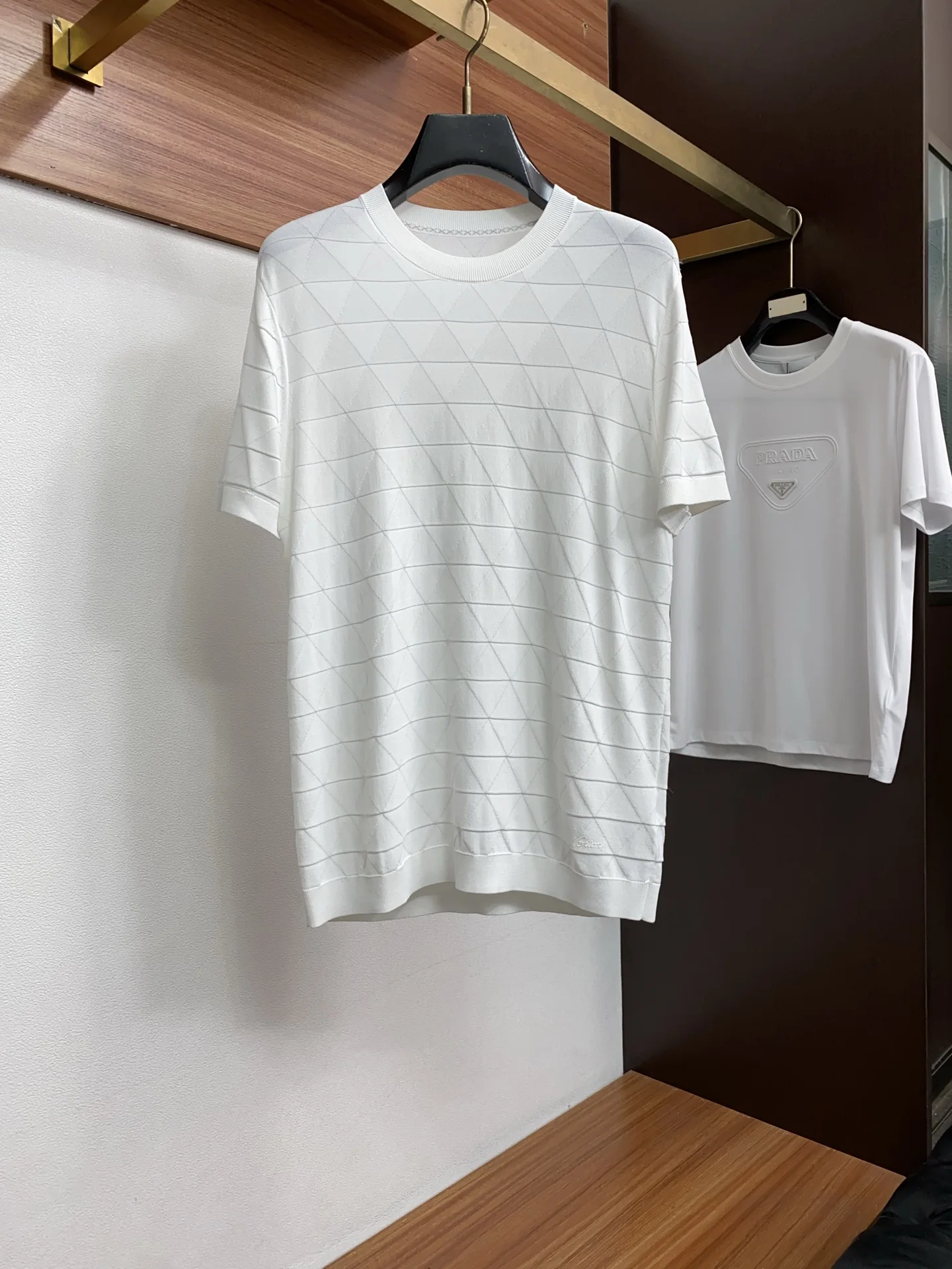 Prada Knitted short-sleeve T-shirt