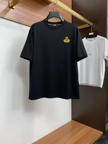 Latest short-sleeve round-neck T-shirt Replica Fendi Tshirts and Polos