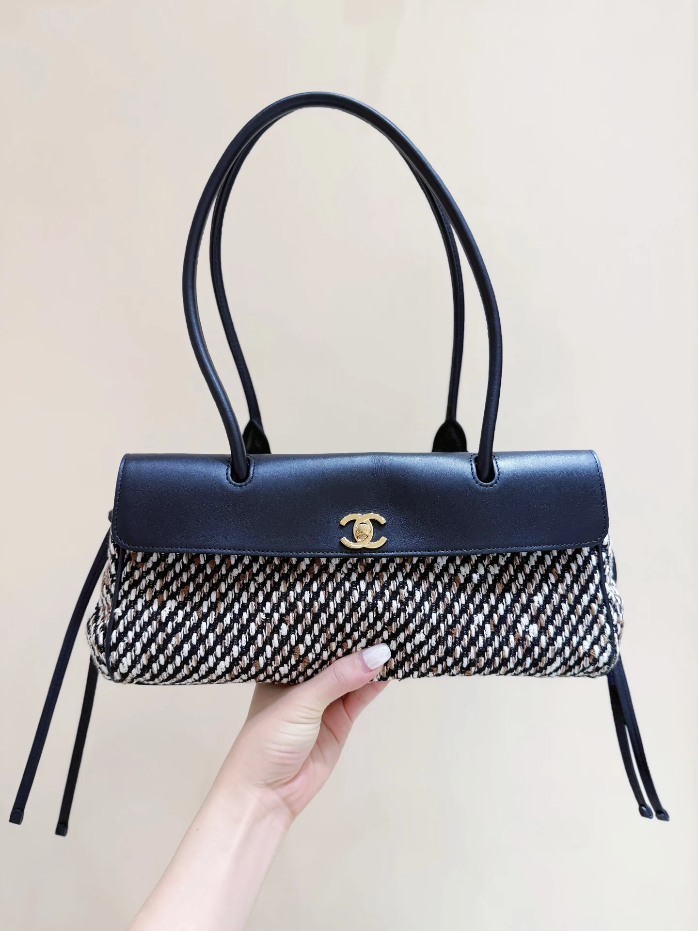 Chanel AS6288 Star Style Woolen Baguette Bag Women s Handbag Chanel AS6288 Star Style Woolen Baguette Bag Women s Handbag