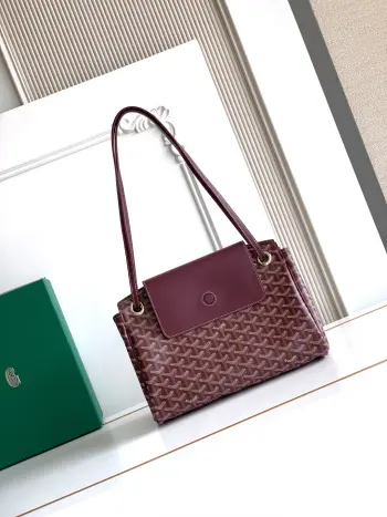 6685 Foldable Leather Flap Bag Women s Shoulder Bag Replica Goyard womens bags