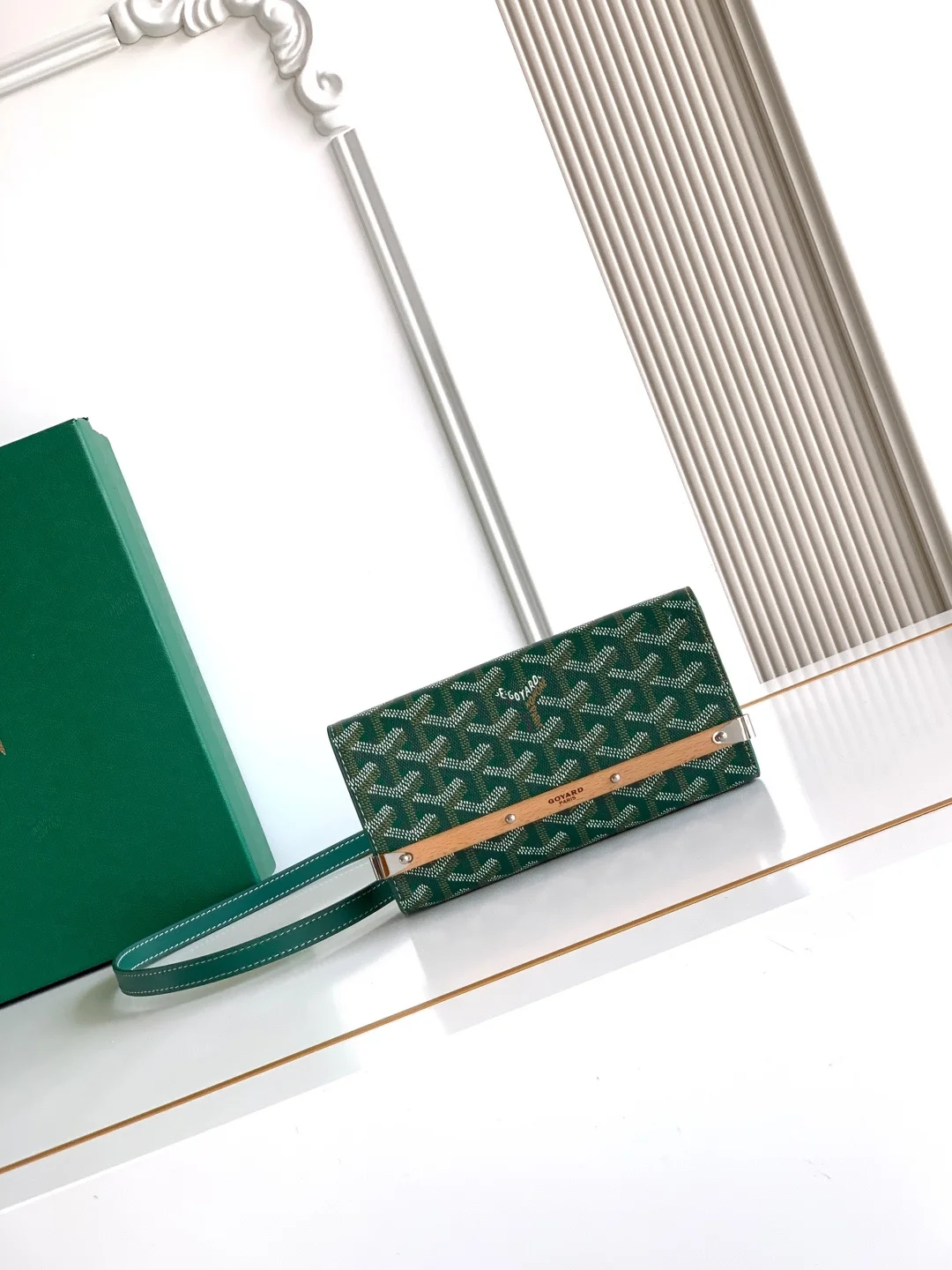 Goyard 6112 luggage wooden strip bag women s crossbody bag Goyard 6112 luggage wooden strip bag women s crossbody bag
