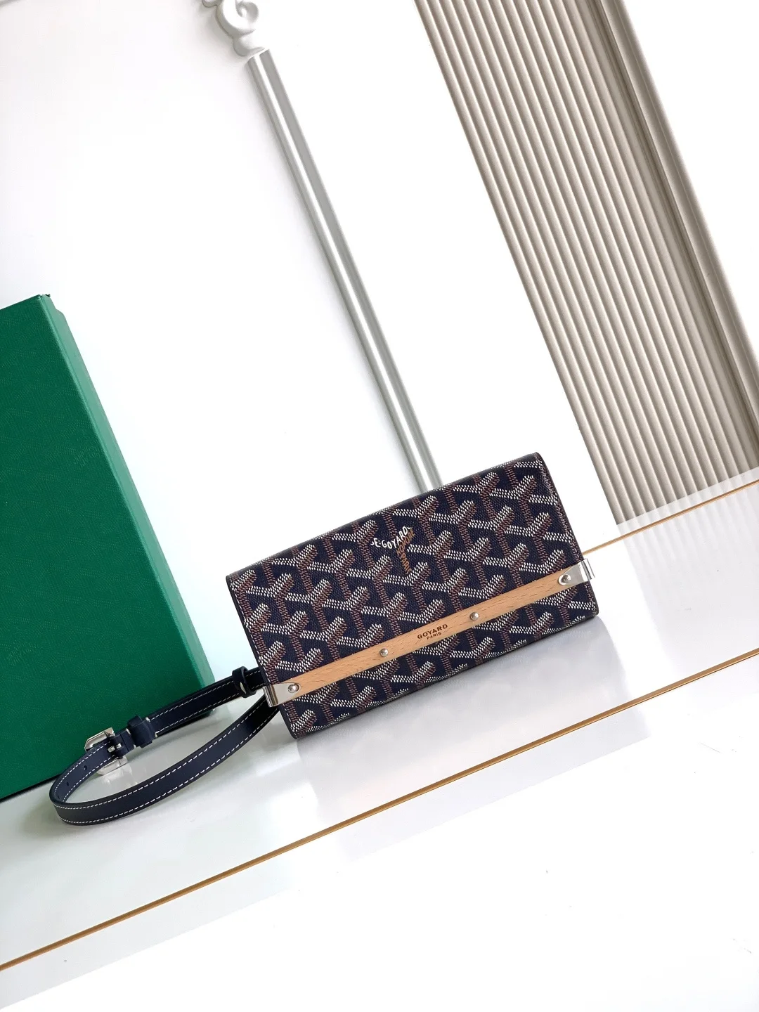 Goyard 6112 luggage wooden strip bag women s crossbody bag Goyard 6112 luggage wooden strip bag women s crossbody bag