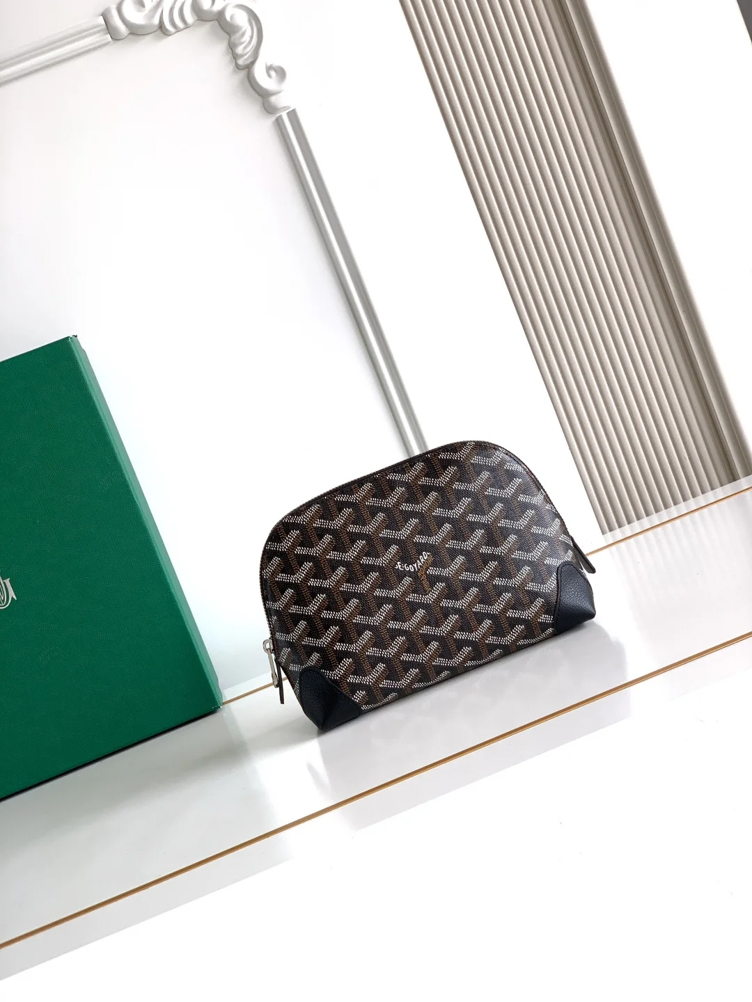 Goyard 6107 Top Round Makeup Bag Women s Clutch