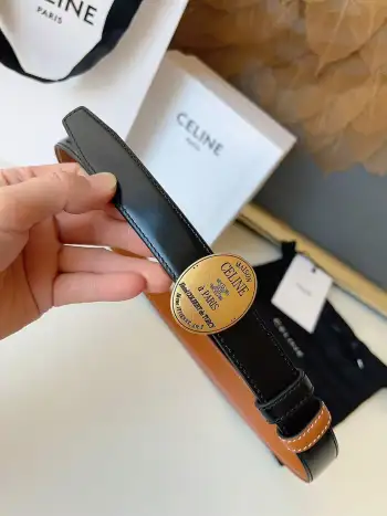 Double-sided imported top layer cowhide belt Replica Celine Mens Belts