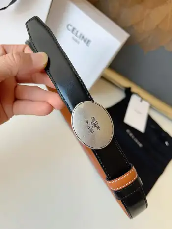 Double-sided imported top layer cowhide belt Replica Celine Mens Belts