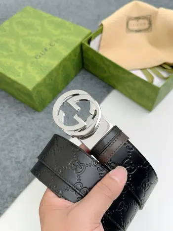 Men s Reversible Leather Belt Replica Gucci Mens Belts