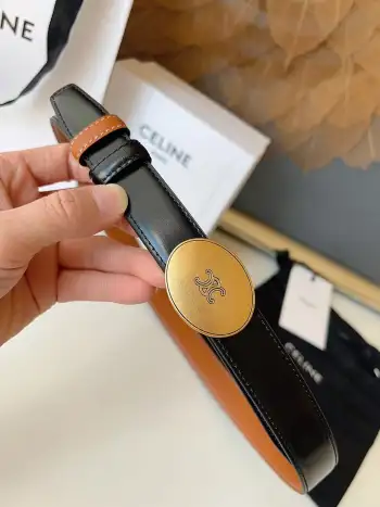 Double-sided imported top layer calfskin belt Replica Celine Mens Belts
