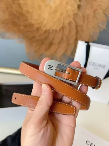 Men s Reversible Leather Belt Replica Celine Womens Belts