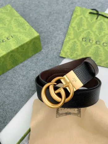 Men s Reversible Leather Belt Replica Gucci Mens Belts