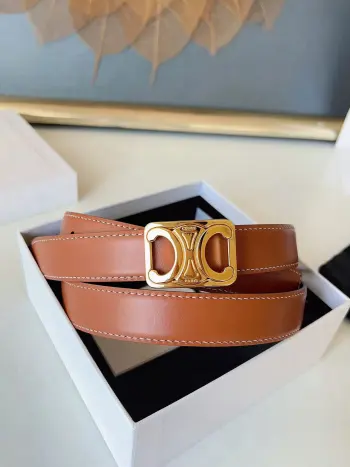 Men s Reversible Leather Belt Replica Celine Womens Belts