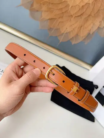 Men s Reversible Leather Belt Replica Celine Womens Belts