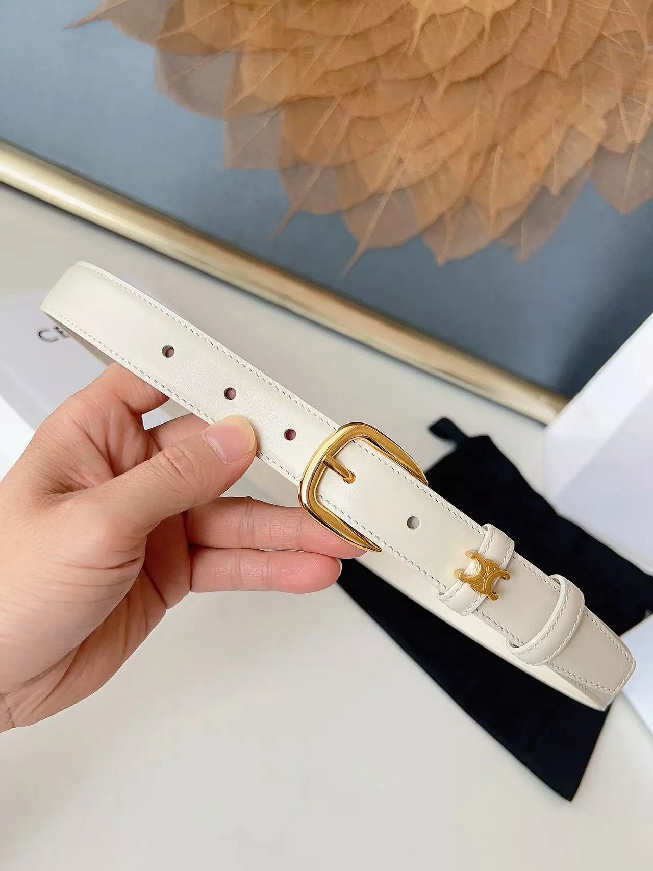 Celine Men s Reversible Leather Belt Celine Men s Reversible Leather Belt