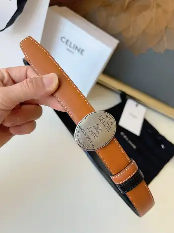 Double-sided imported top layer cowhide belt Replica Celine Mens Belts