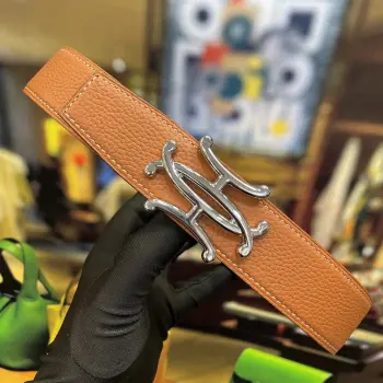Men s Reversible Leather Belt Replica Hermes Mens Belts