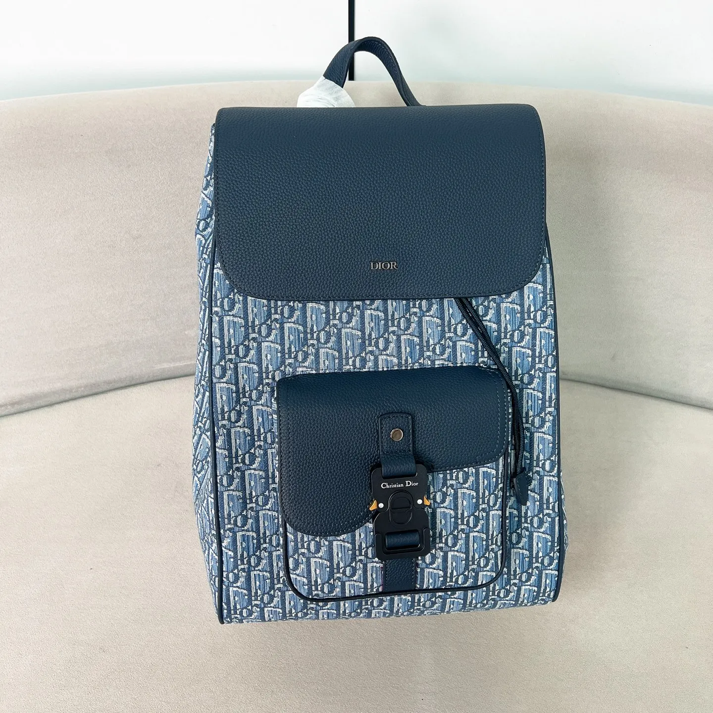 Dior Saddle Flap Backpack Men s Double Shoulder Backpack
