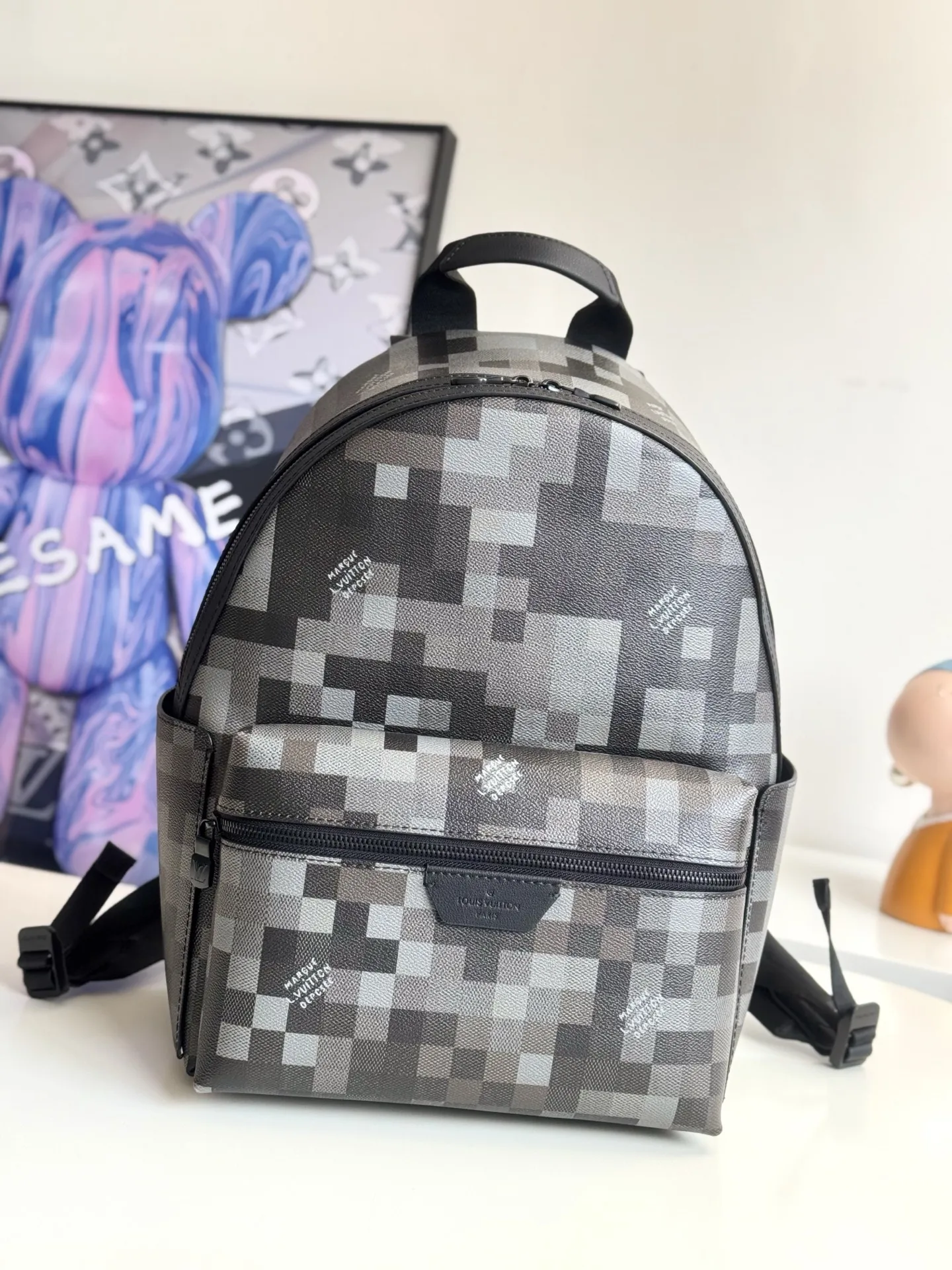 Louis Vuitton M28789 Coated Canvas Backpack Backpack Louis Vuitton M28789 Coated Canvas Backpack Backpack