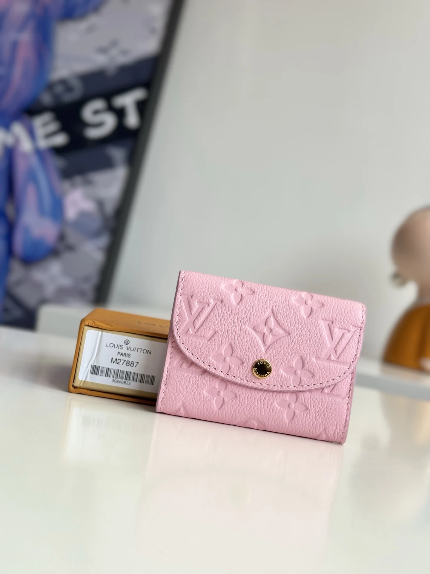 Louis Vuitton M27887 Pink Leather Card Holder Card Holder Louis Vuitton M27887 Pink Leather Card Holder Card Holder