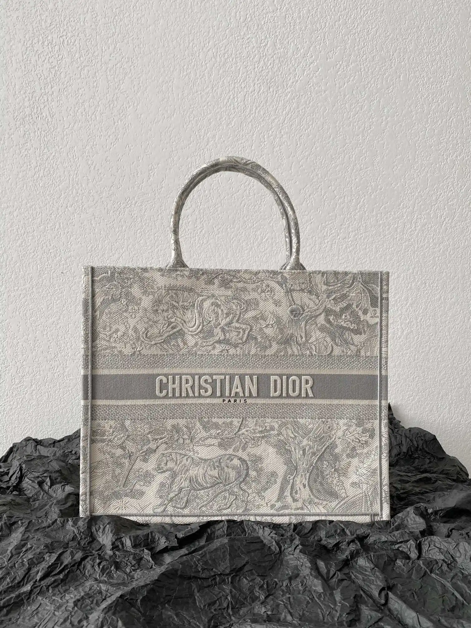Dior 8001 Reading Gray Shopping Bag Women s Tote Bag