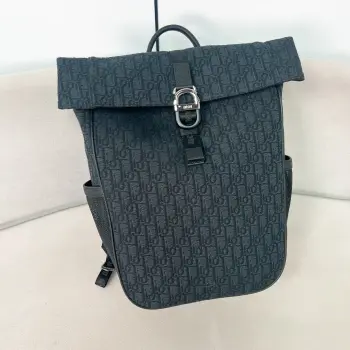 Old flower canvas backpack men s double shoulder backpack Replica Dior backpacks