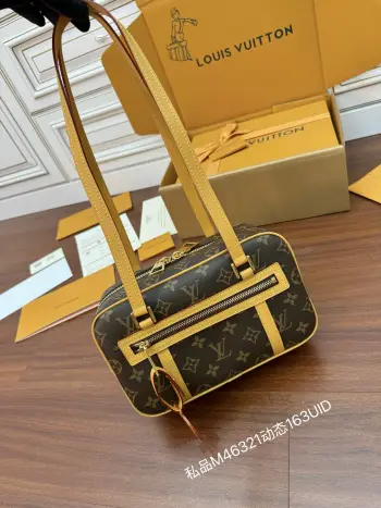 M46321 Imported Diamond Pattern Fabric Handbag Women s Crossbody Bag Replica Louis Vuitton womens bags