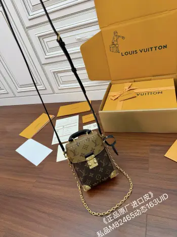 M82465 Imported Diamond Pattern Fabric Handbag Women s Crossbody Bag Replica Louis Vuitton womens bags