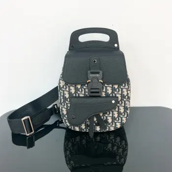 Saddle Flap Messenger Bag Men s Shoulder Bag Replica Dior mens bags