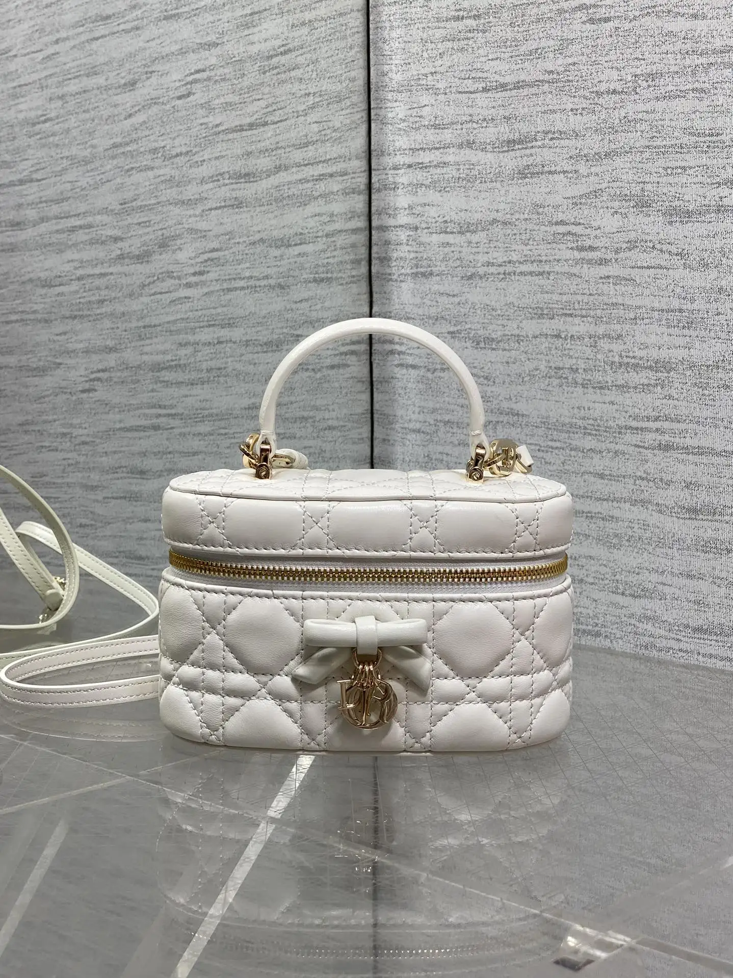 Dior Bowknot Makeup Bag Women s Crossbody Bag Dior Bowknot Makeup Bag Women s Crossbody Bag