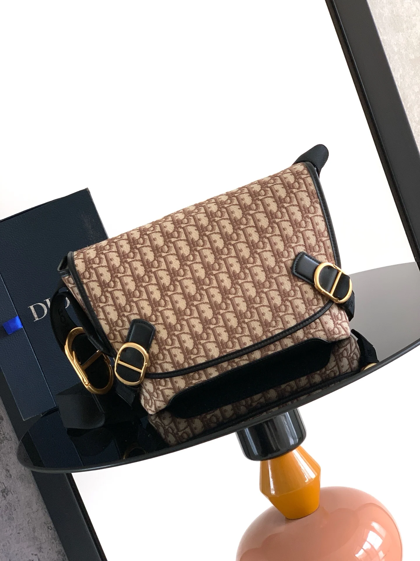 Dior 1DBPO458YUS Printed Flap Messenger Bag Men s Crossbody Bag Dior 1DBPO458YUS Printed Flap Messenger Bag Men s Crossbody Bag