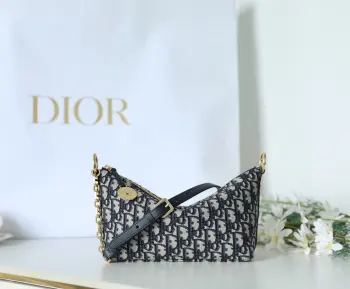 Jacquard Fabric Chain Handbag Women s Shoulder Bag Replica Dior womens bags