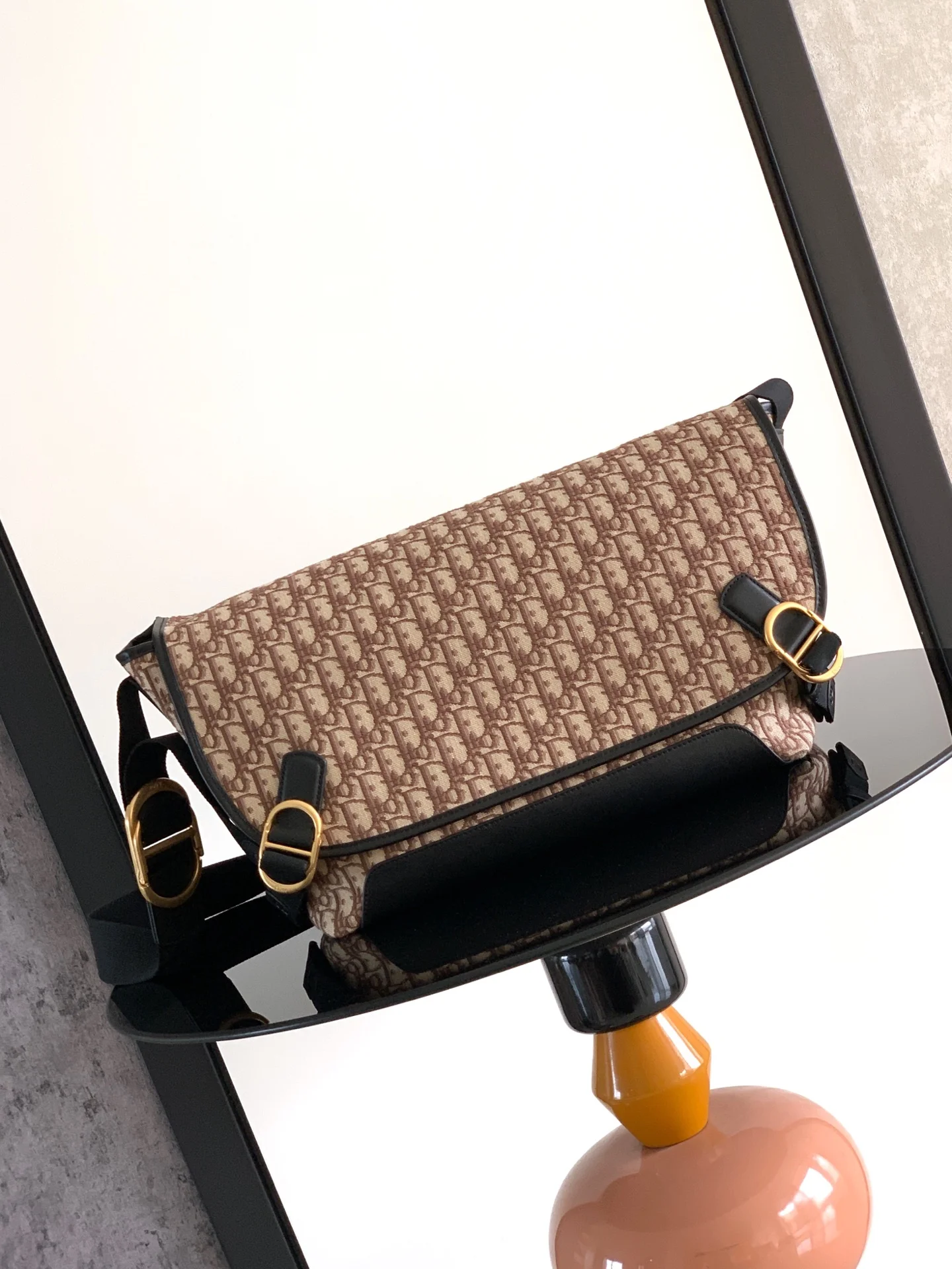 Dior 1DBME210YUS Printed Flap Messenger Bag Men s Crossbody Bag Dior 1DBME210YUS Printed Flap Messenger Bag Men s Crossbody Bag