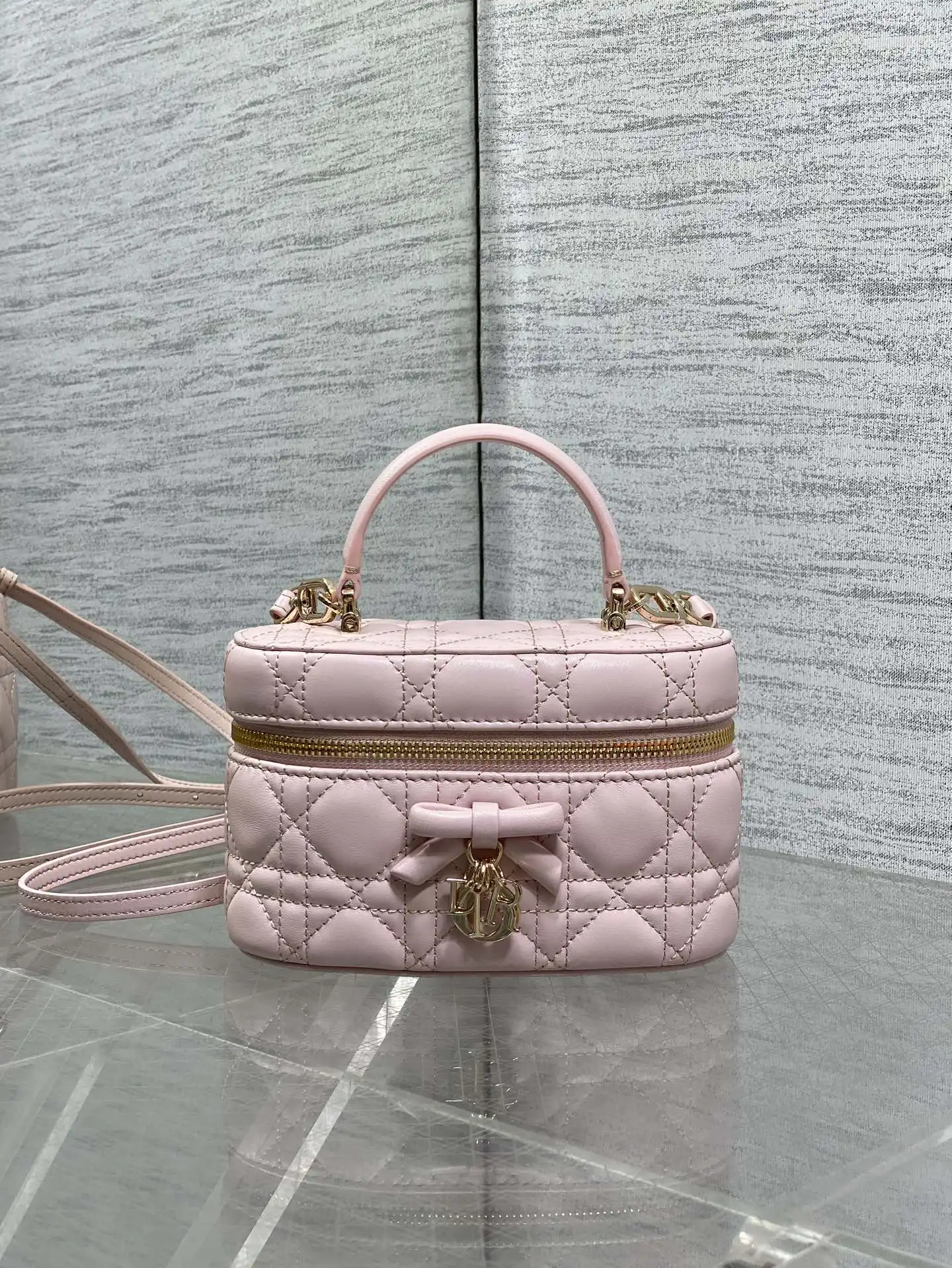 Dior Bow Makeup Bag Women s Crossbody Bag