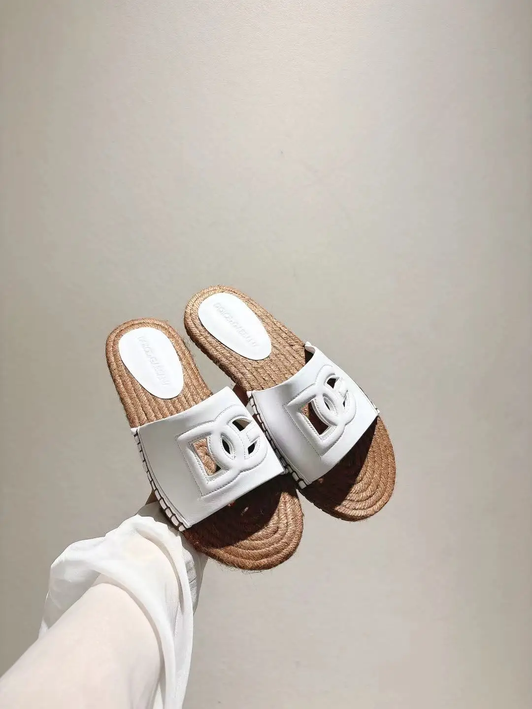 Dolce Gabbana Rope Sole Slippers Women s Sandals