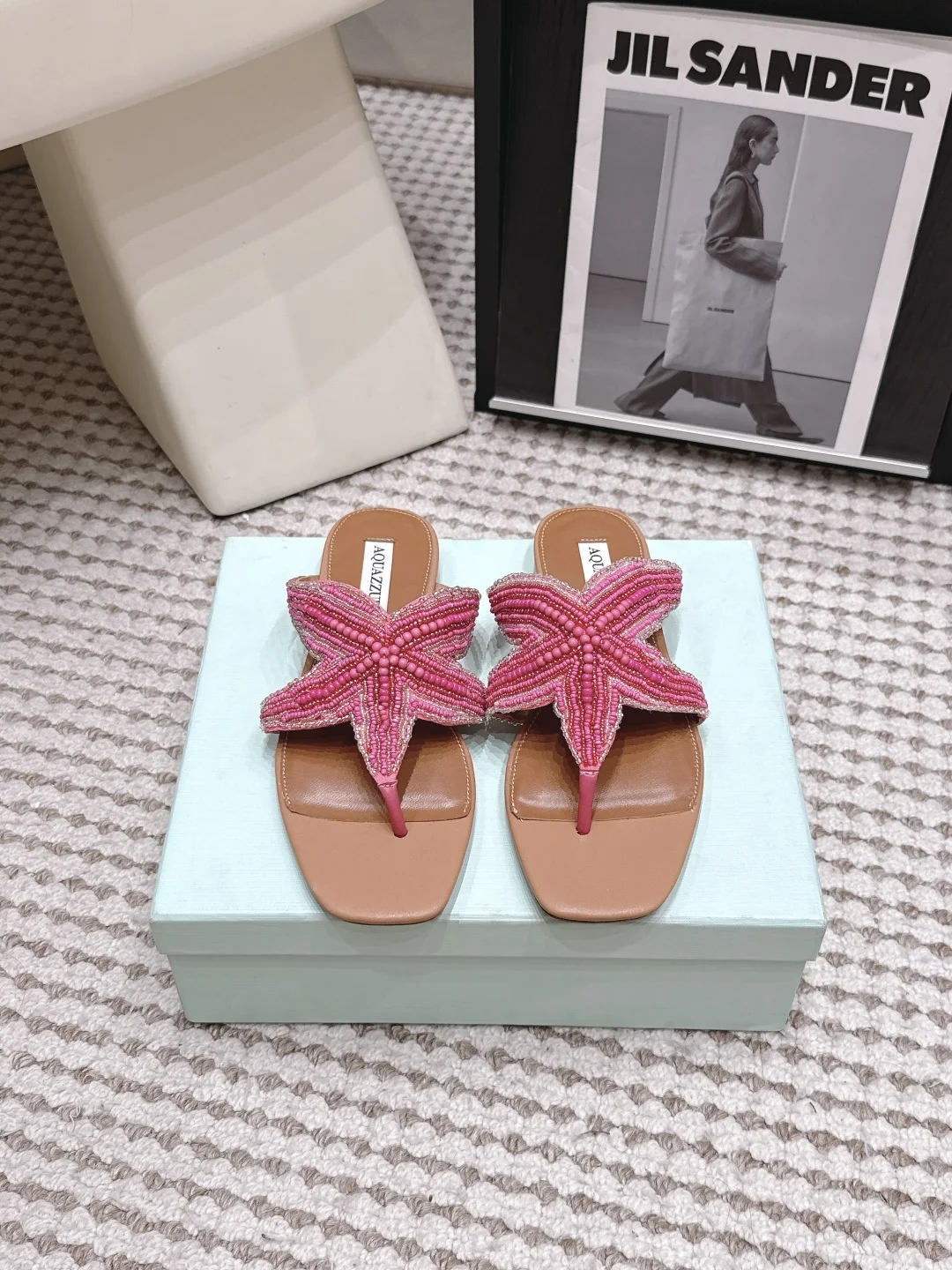 AQUAZZURA Pineapple 26s star decorative sandals women s sandals