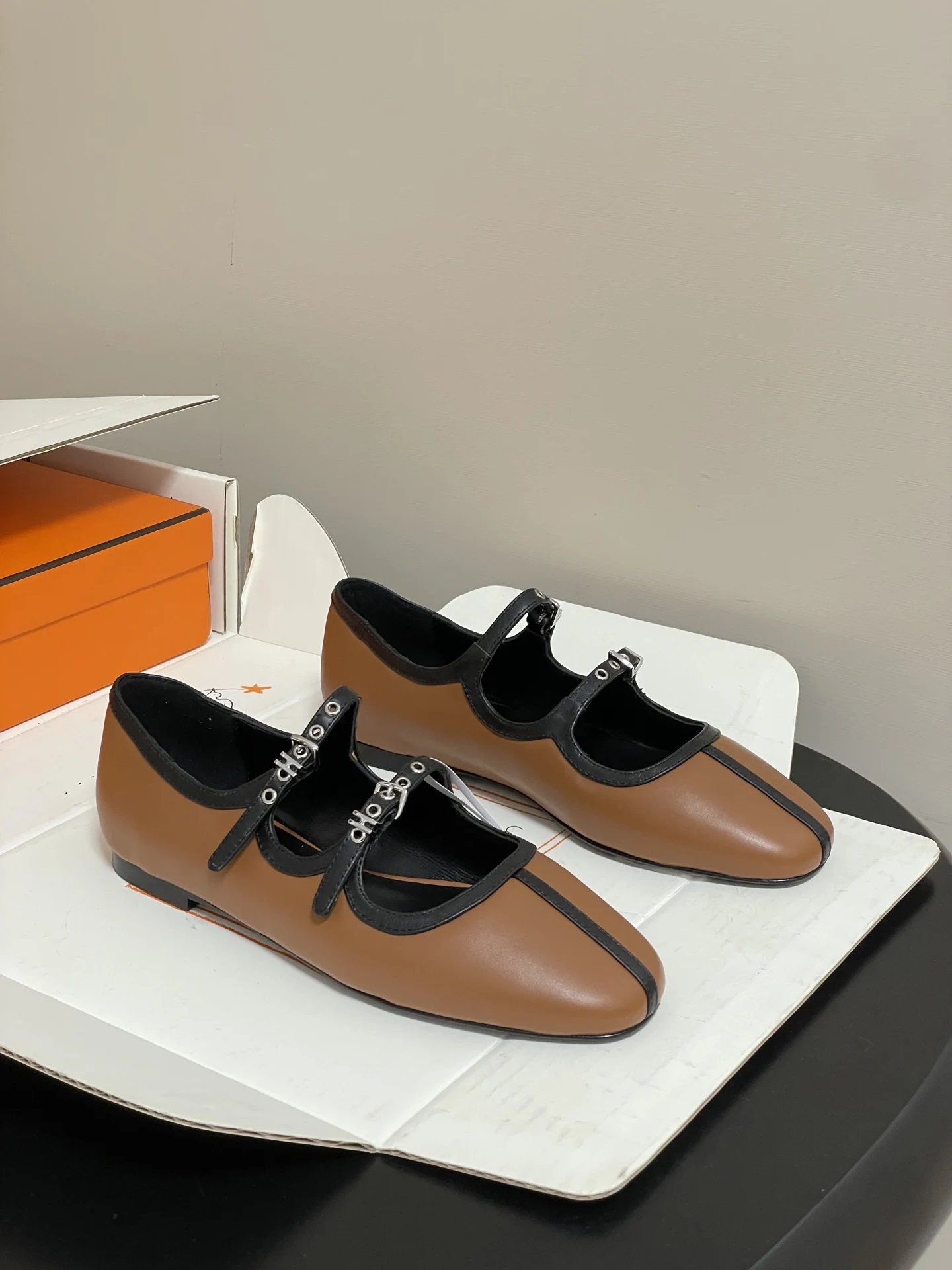 Hermes Ballet flats Mary Jane flat shoes women s flat shoes