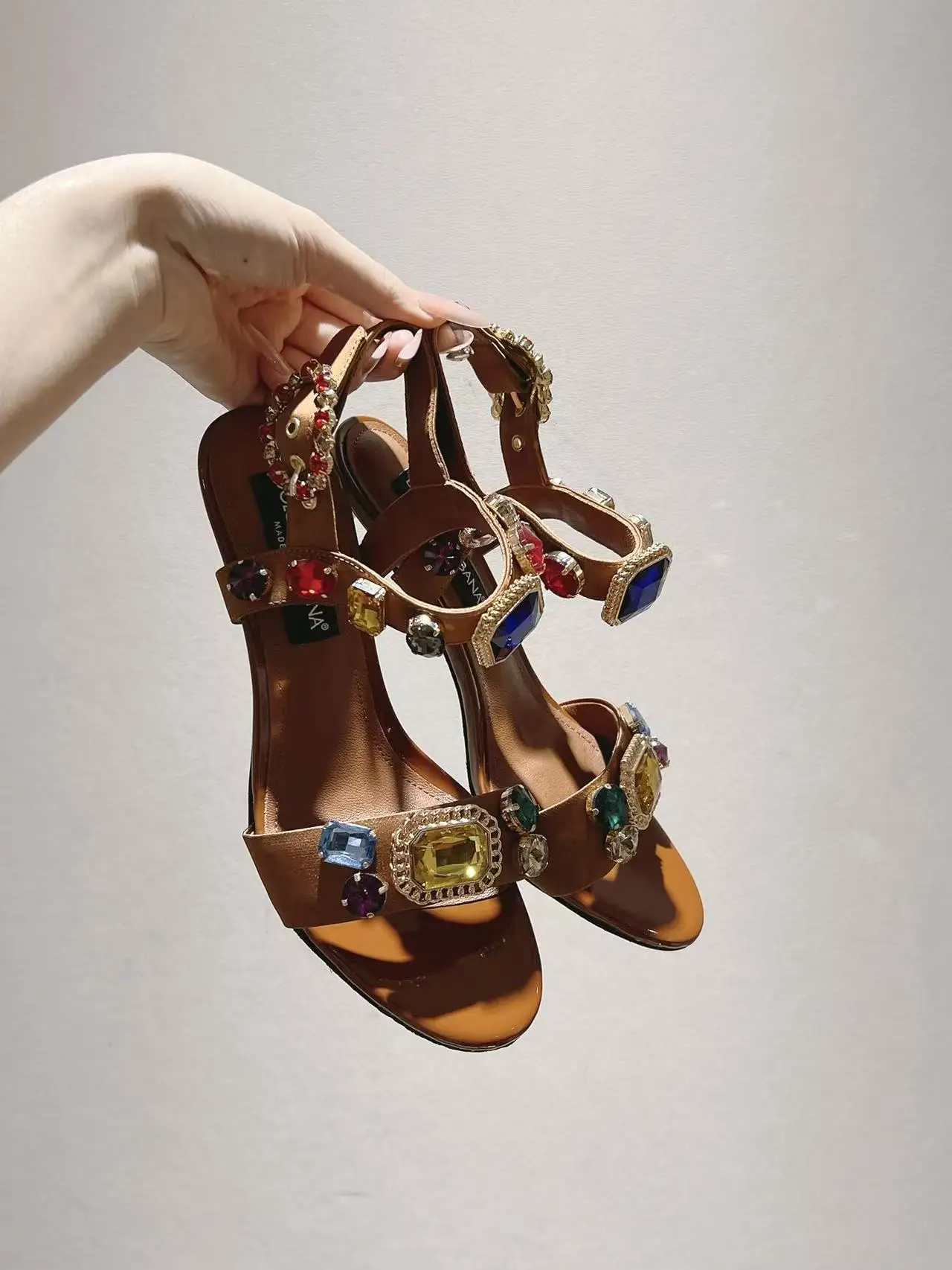 Dolce Gabbana Genuine leather sole sandals women s sandals