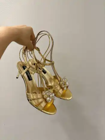 Silk fabric upper sandals Women s sandals Replica Dolce Gabbana Womens Sandals and Slides