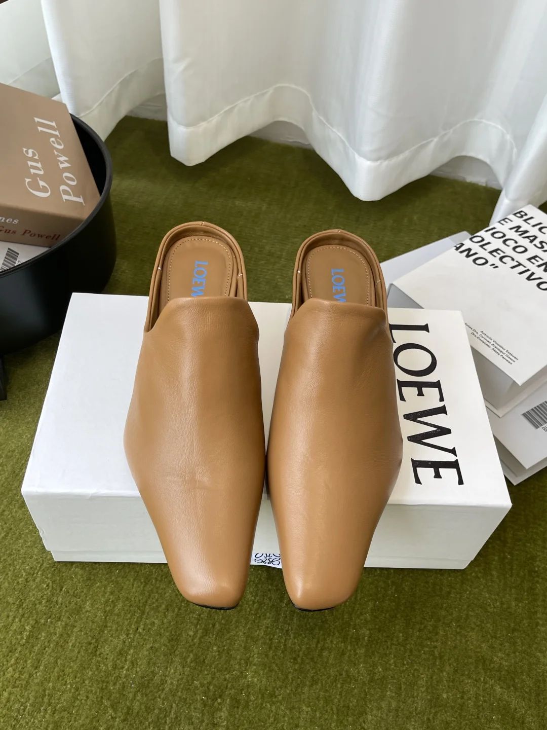 Loewe Cowhide high-heeled slippers, mules, women s slippers Loewe Cowhide high-heeled slippers, mules, women s slippers