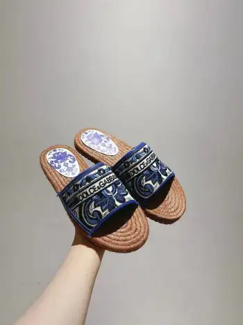 Rope Sole Slippers Women s Sandals Replica Dolce Gabbana Womens Sandals and Slides